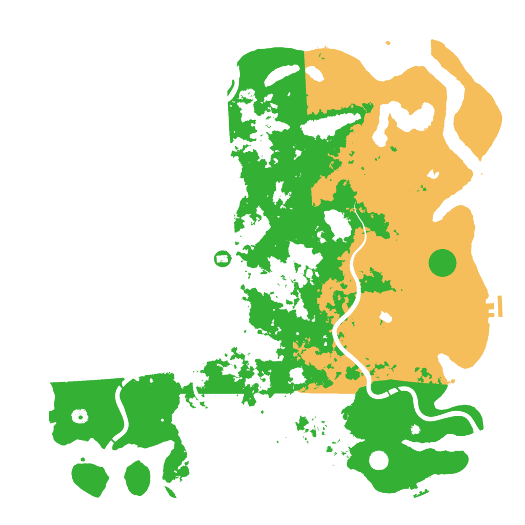 Biome Rust Map: Procedural Map, Size: 5000, Seed: 718392947