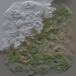 Thumbnail Rust Map: Procedural Map, Size: 4600, Seed: 111779272, 16 Monuments