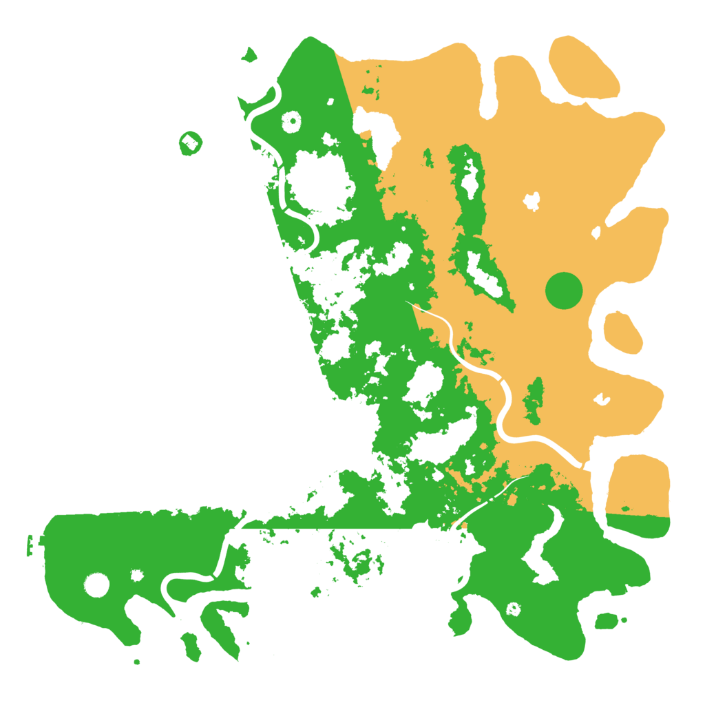 Biome Rust Map: Procedural Map, Size: 5000, Seed: 4650