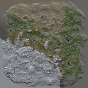 Thumbnail Rust Map: Procedural Map, Size: 5000, Seed: 2130205458, 17 Monuments