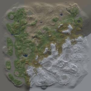 Thumbnail Rust Map: Procedural Map, Size: 4500, Seed: 1498152153, 17 Monuments