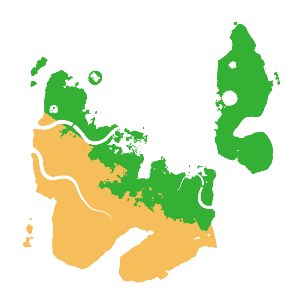 Biome Rust Map: Procedural Map, Size: 3500, Seed: 817468336