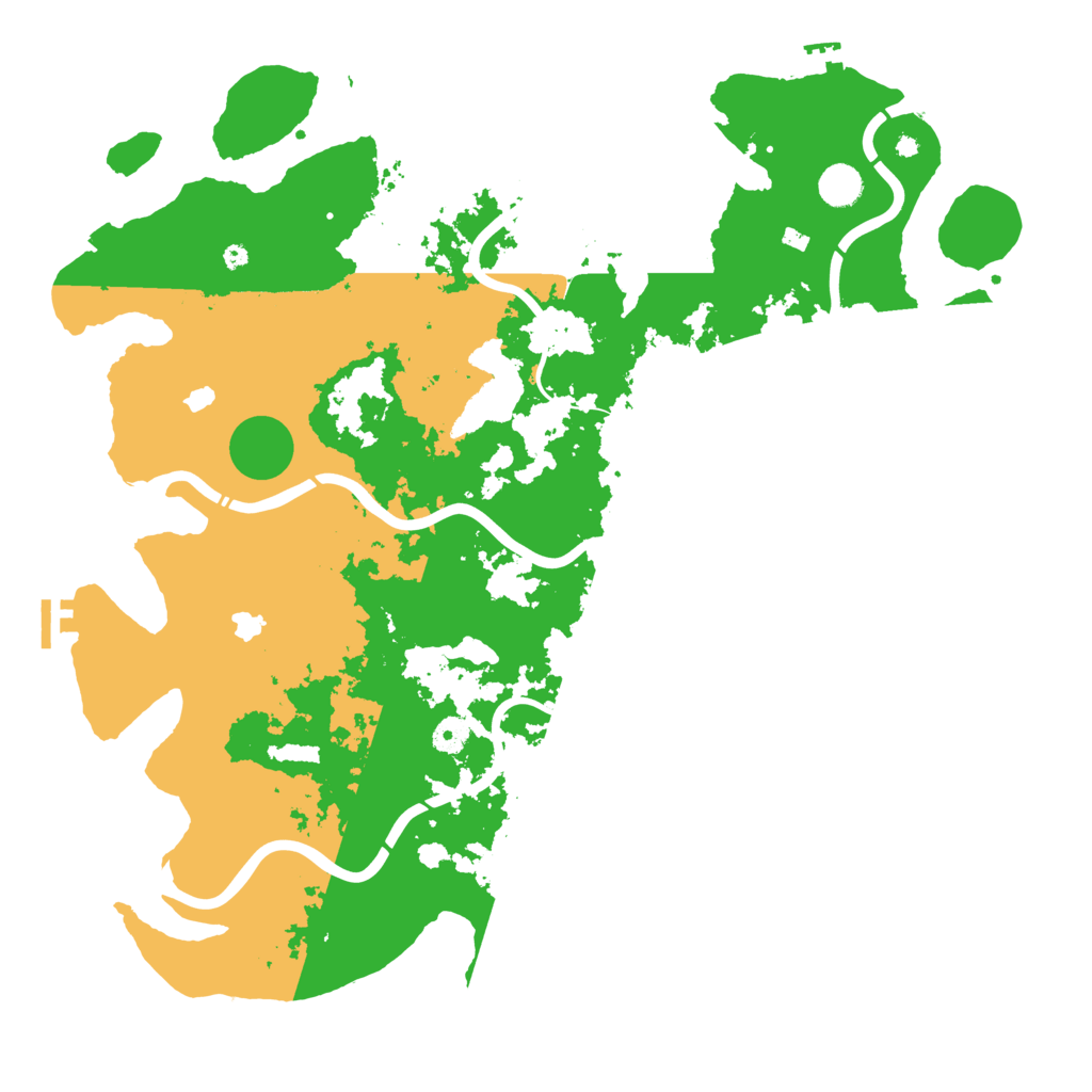 Biome Rust Map: Procedural Map, Size: 4500, Seed: 1337420