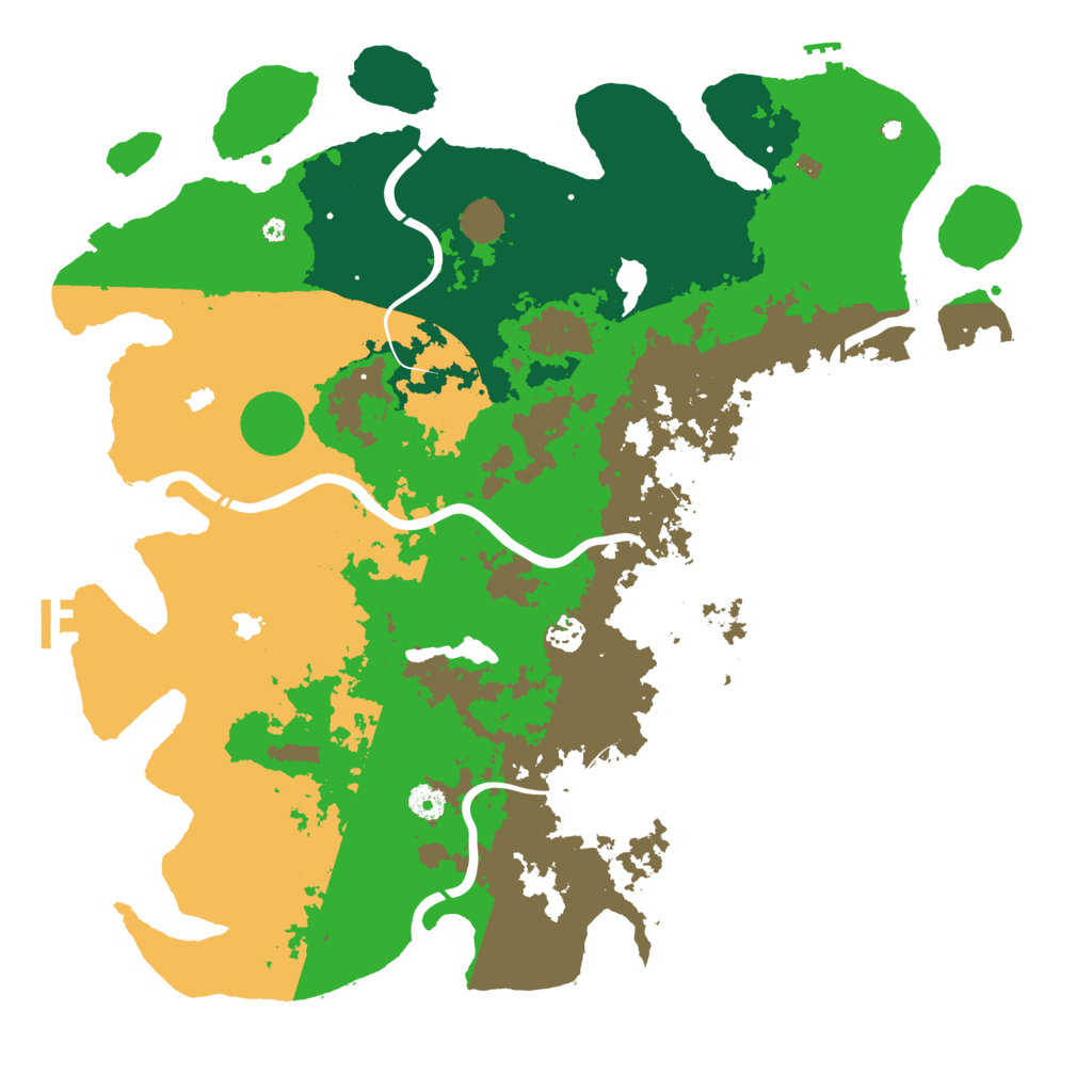 Biome Rust Map: Procedural Map, Size: 4500, Seed: 1337420