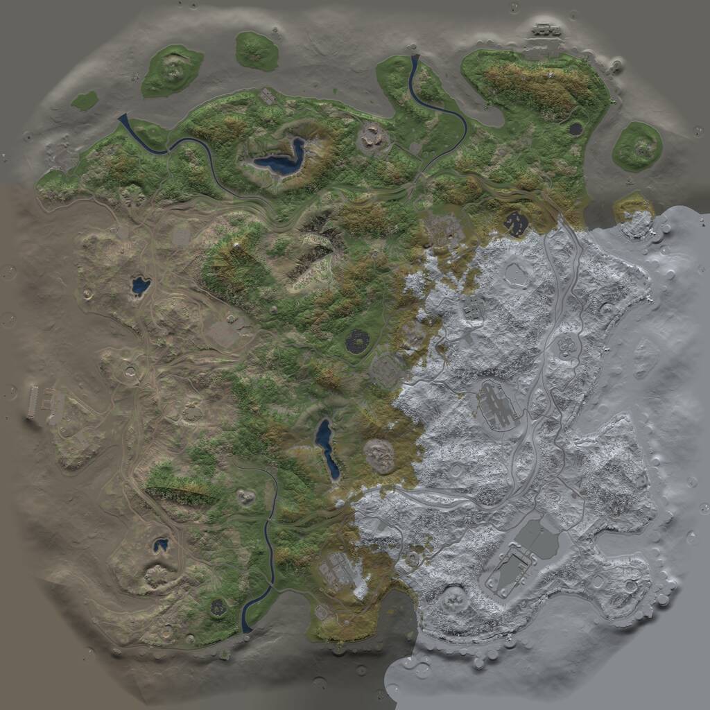 Rust Map: Procedural Map, Size: 4500, Seed: 1337420, 15 Monuments