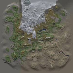 Thumbnail Rust Map: Procedural Map, Size: 4000, Seed: 385412478, 15 Monuments