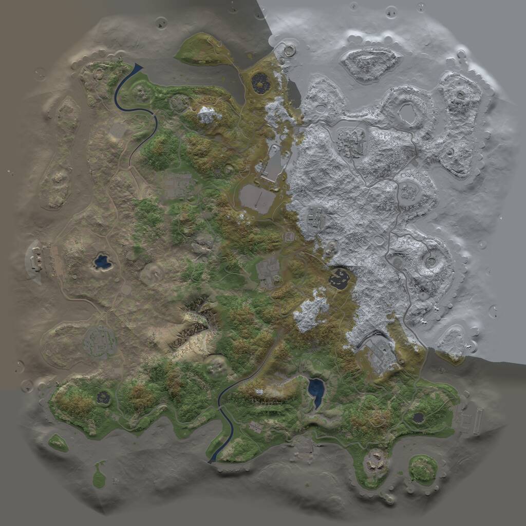 Rust Map: Procedural Map, Size: 4000, Seed: 1506879142, 15 Monuments