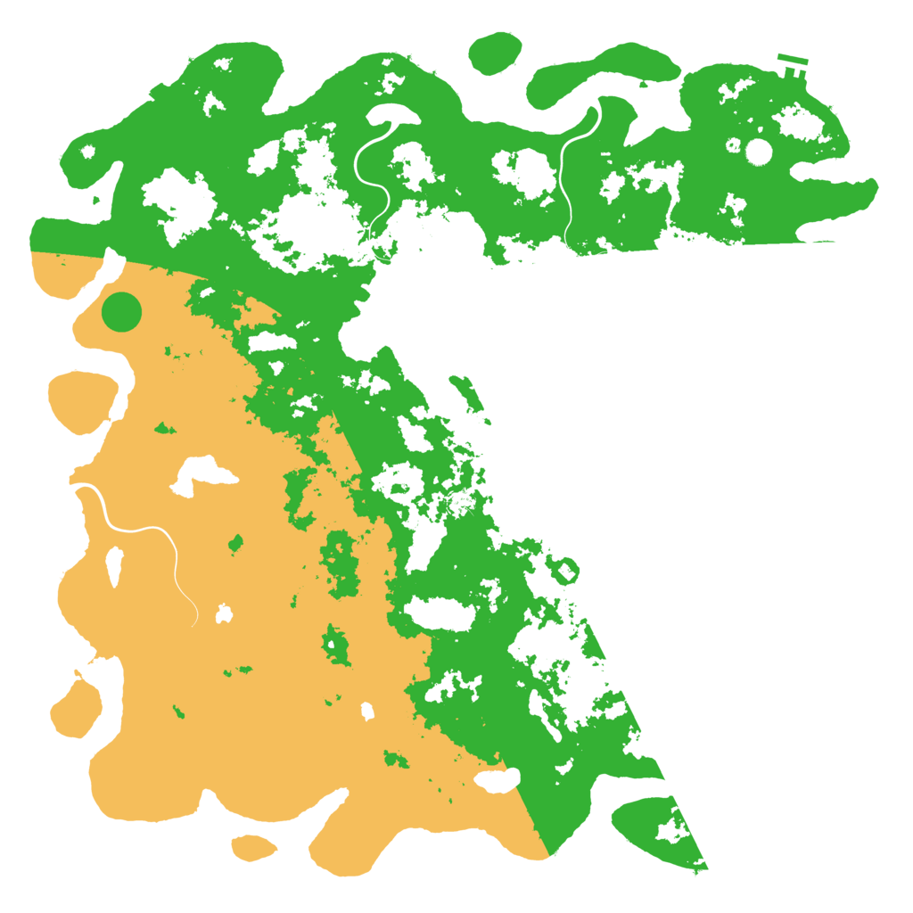 Biome Rust Map: Procedural Map, Size: 6000, Seed: 483216597