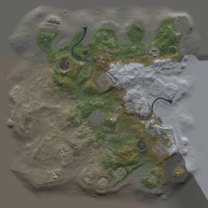 Thumbnail Rust Map: Procedural Map, Size: 3250, Seed: 853645228, 13 Monuments