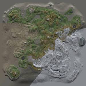 Thumbnail Rust Map: Procedural Map, Size: 3500, Seed: 16616904, 13 Monuments