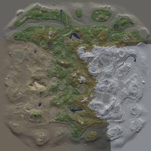 Thumbnail Rust Map: Procedural Map, Size: 4500, Seed: 1841432007, 15 Monuments