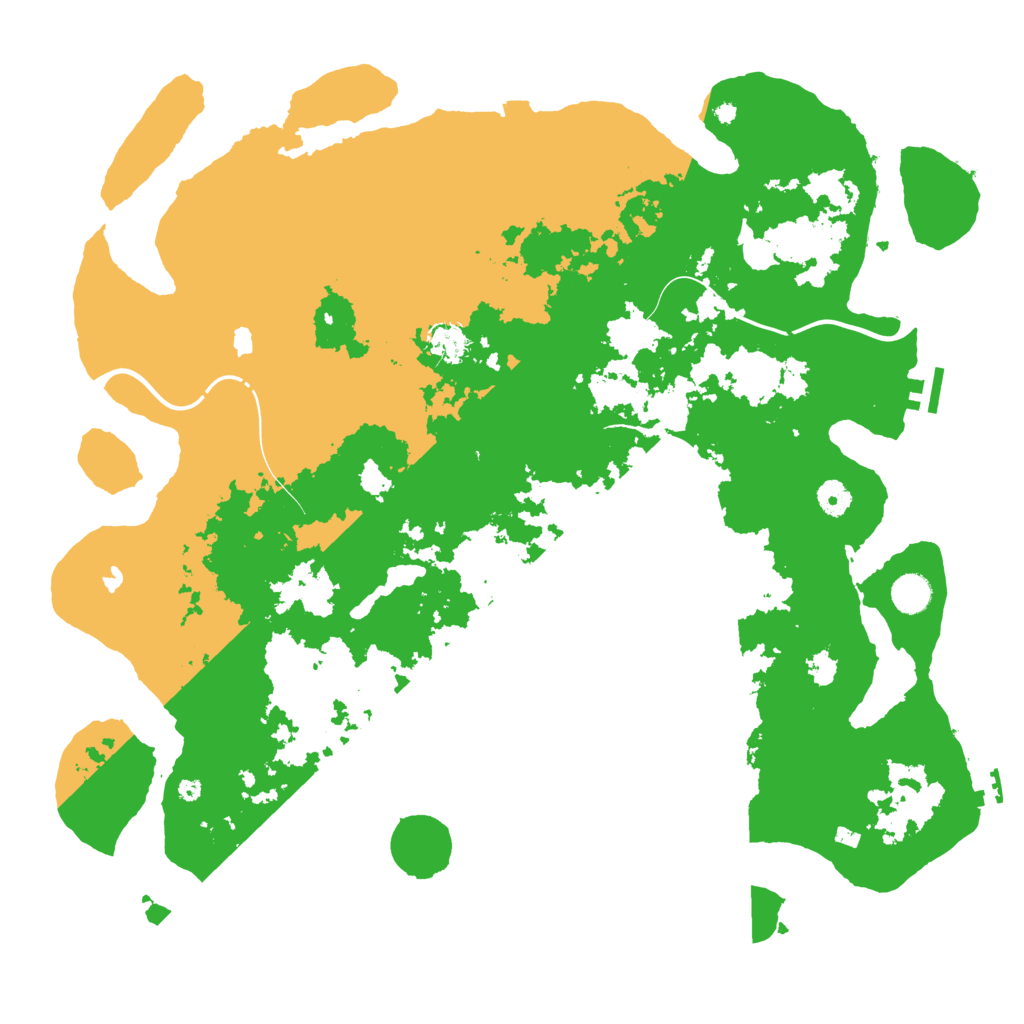 Biome Rust Map: Procedural Map, Size: 4500, Seed: 42240773