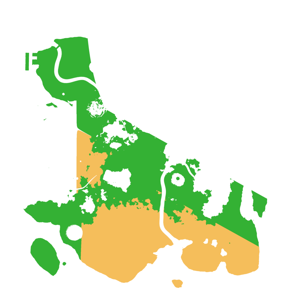 Biome Rust Map: Procedural Map, Size: 3500, Seed: 1258169102