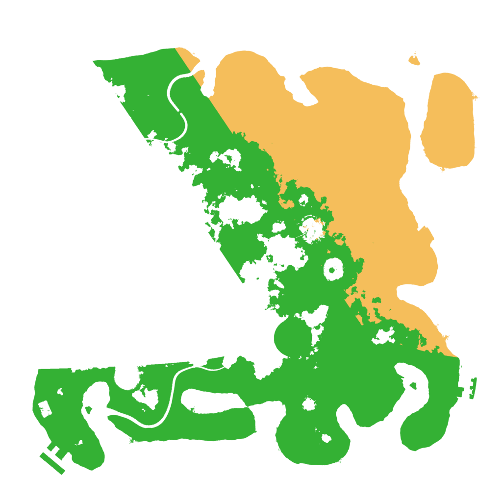 Biome Rust Map: Procedural Map, Size: 3500, Seed: 611499510