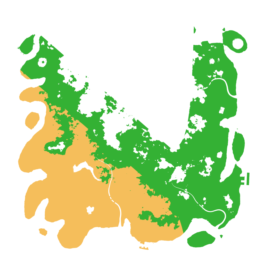 Biome Rust Map: Procedural Map, Size: 4301, Seed: 250704673