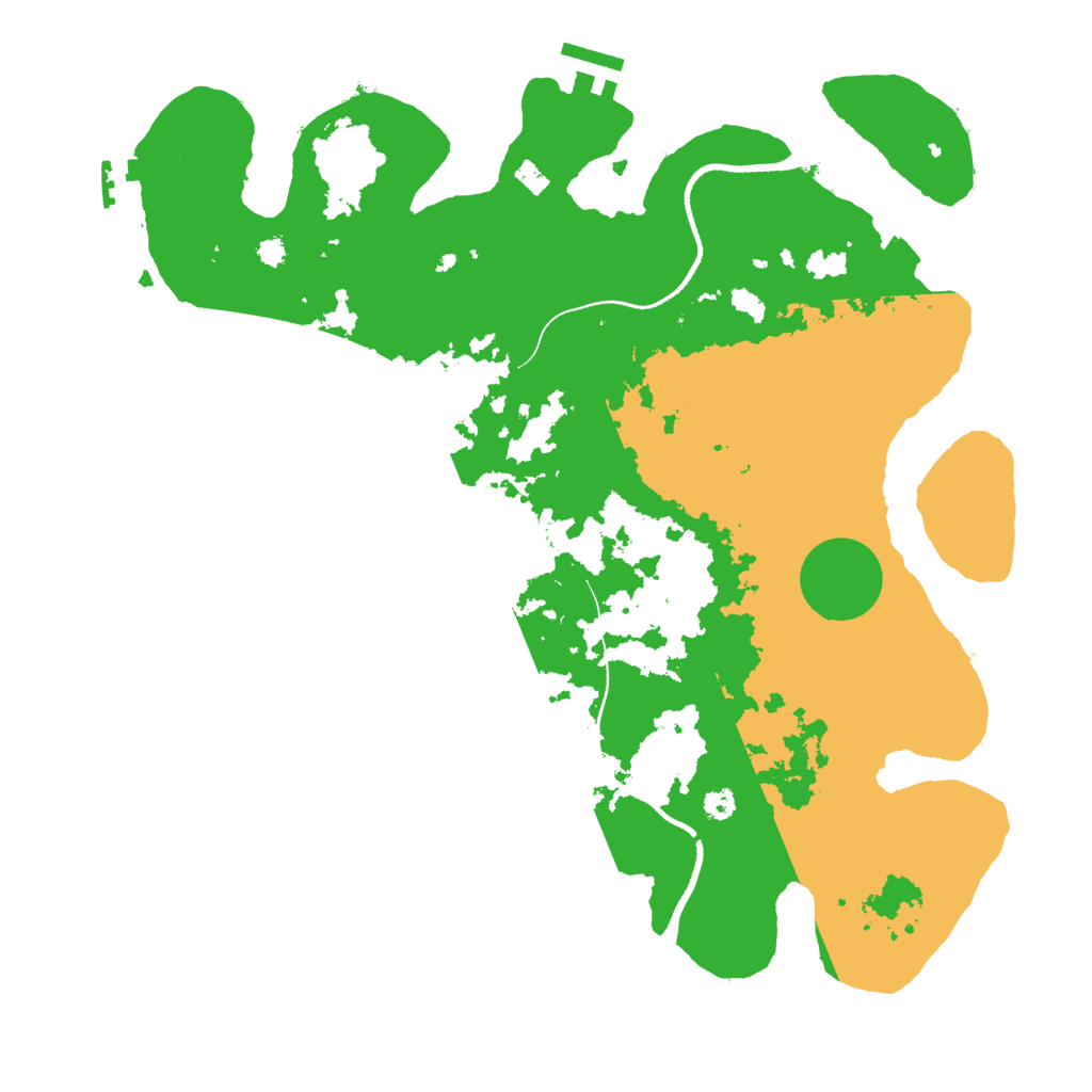 Biome Rust Map: Procedural Map, Size: 3500, Seed: 790729469