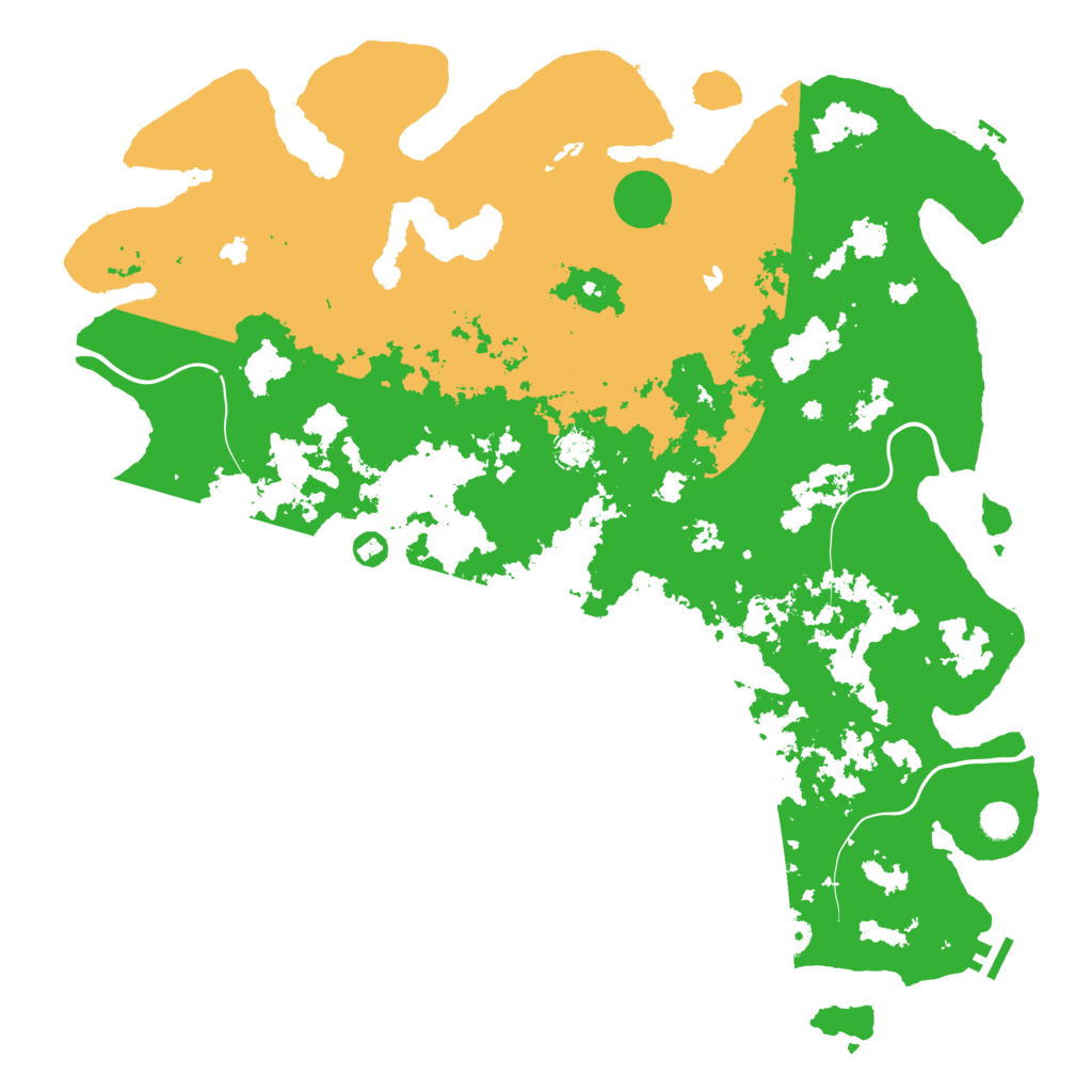 Biome Rust Map: Procedural Map, Size: 5000, Seed: 652398427