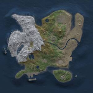 Thumbnail Rust Map: Procedural Map, Size: 2500, Seed: 1829737212, 7 Monuments