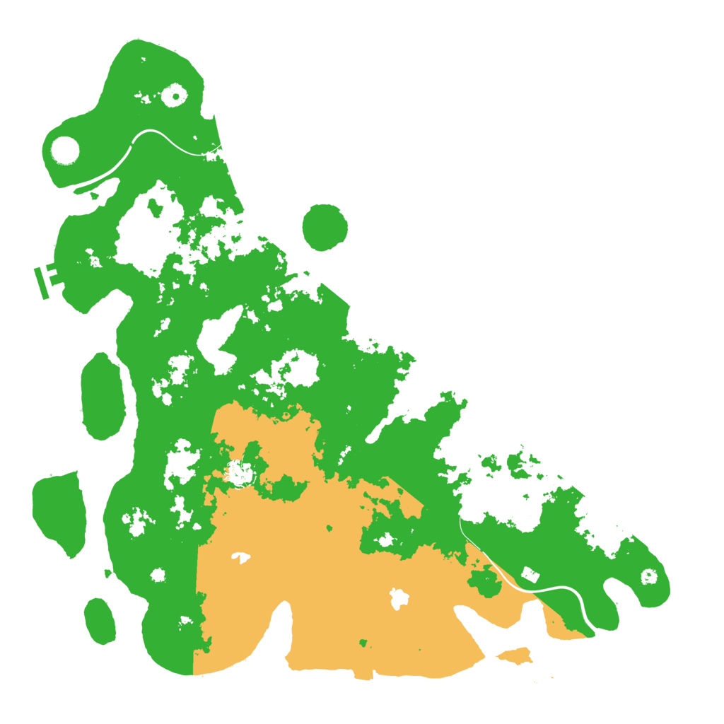 Biome Rust Map: Procedural Map, Size: 4500, Seed: 1862775703