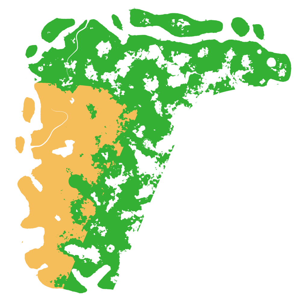 Biome Rust Map: Procedural Map, Size: 6000, Seed: 497240