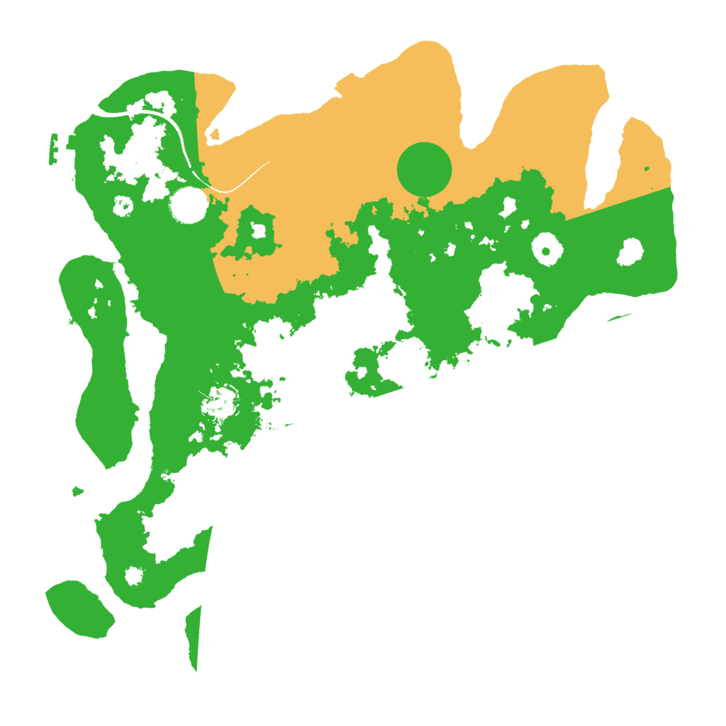 Biome Rust Map: Procedural Map, Size: 3500, Seed: 849473500