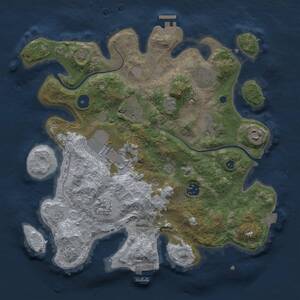 Thumbnail Rust Map: Procedural Map, Size: 3500, Seed: 4102024, 14 Monuments