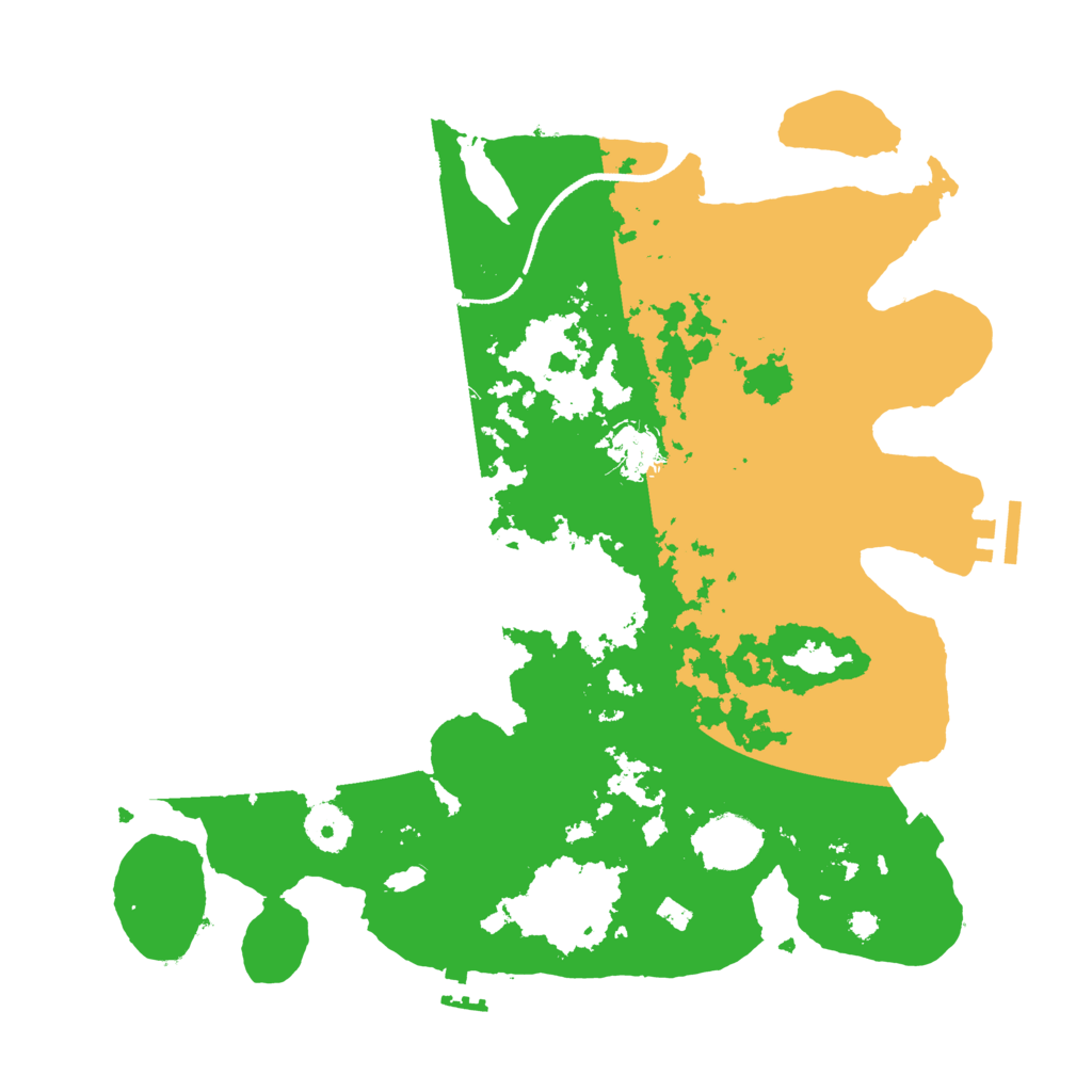 Biome Rust Map: Procedural Map, Size: 3500, Seed: 451395211