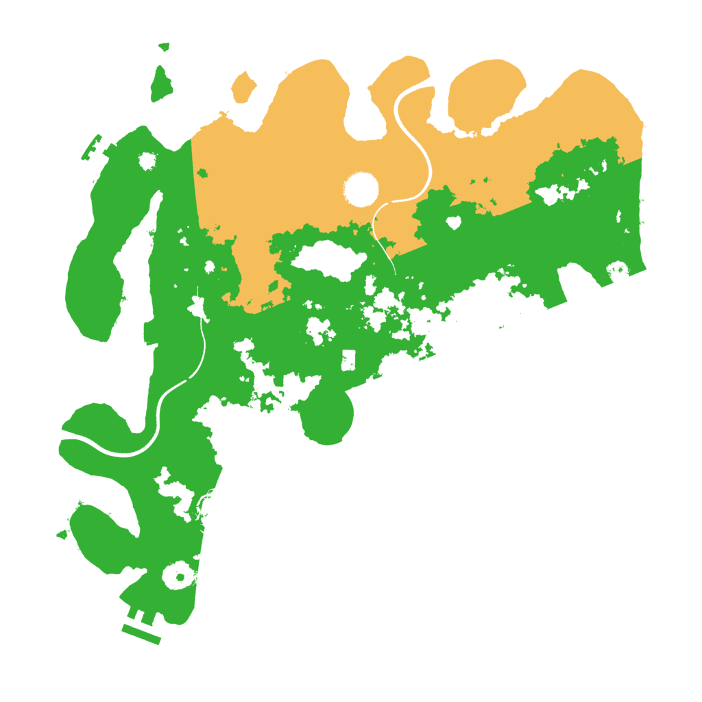 Biome Rust Map: Procedural Map, Size: 3550, Seed: 36436006