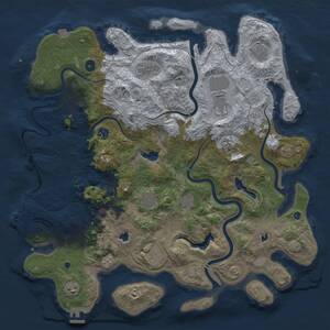 Thumbnail Rust Map: Procedural Map, Size: 4500, Seed: 1420531063, 16 Monuments