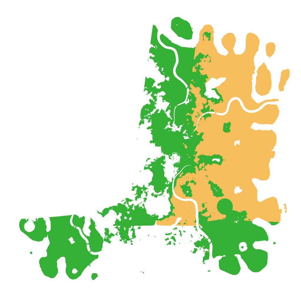 Biome Rust Map: Procedural Map, Size: 5000, Seed: 451437