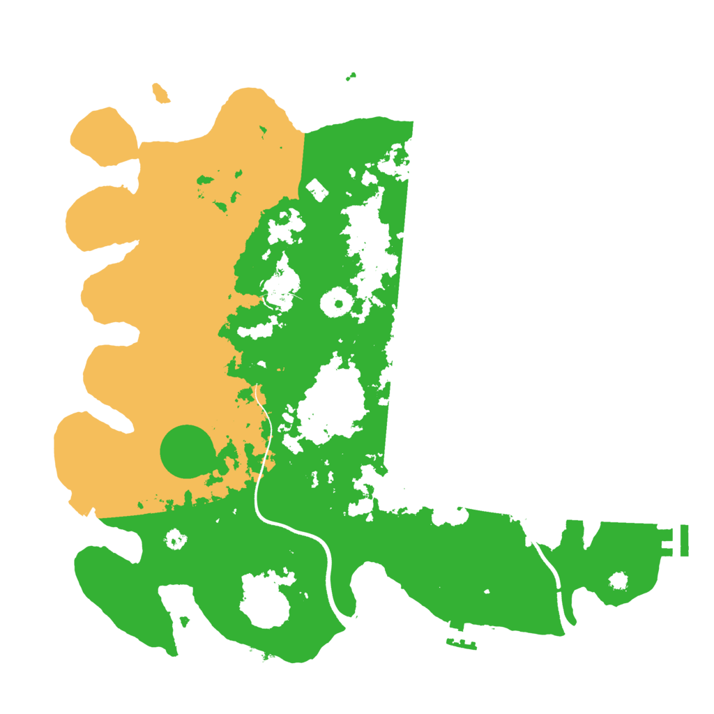 Biome Rust Map: Procedural Map, Size: 3500, Seed: 287366