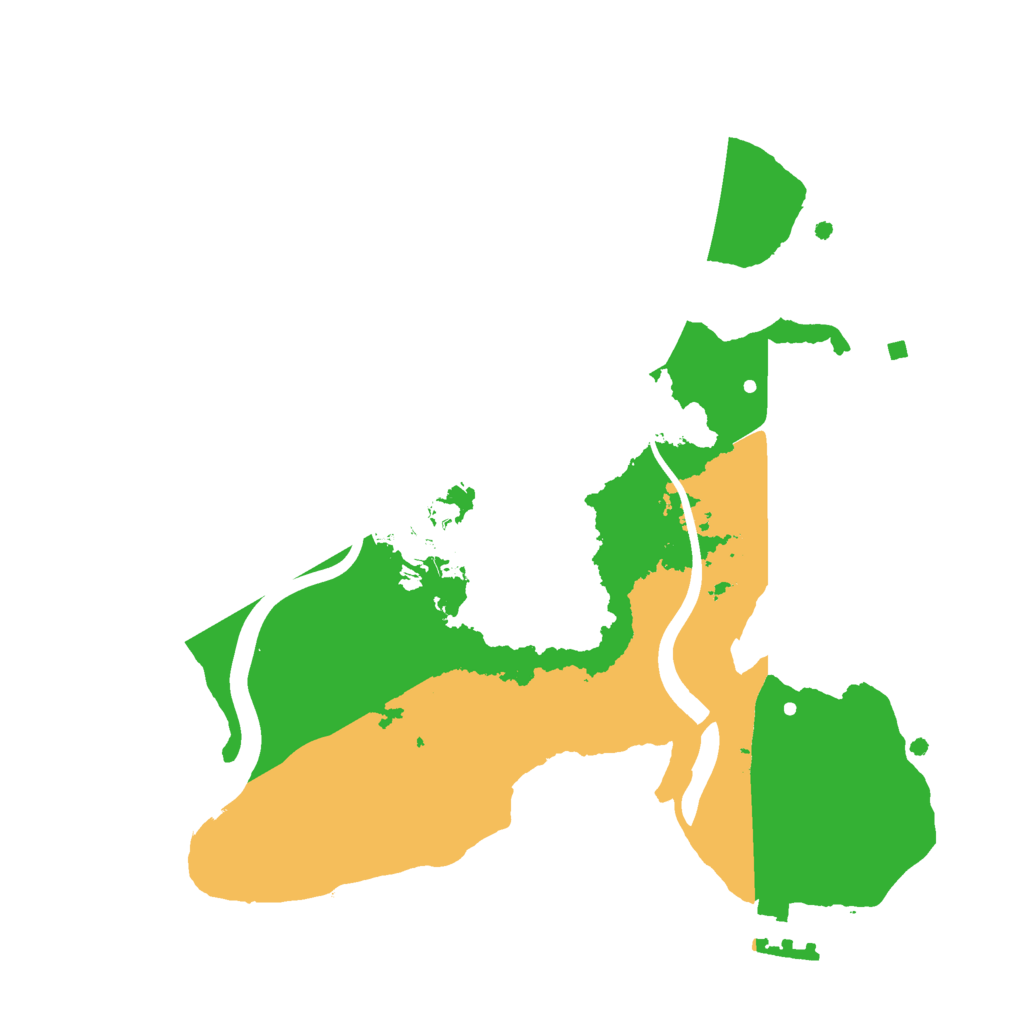 Biome Rust Map: Procedural Map, Size: 2300, Seed: 999645886