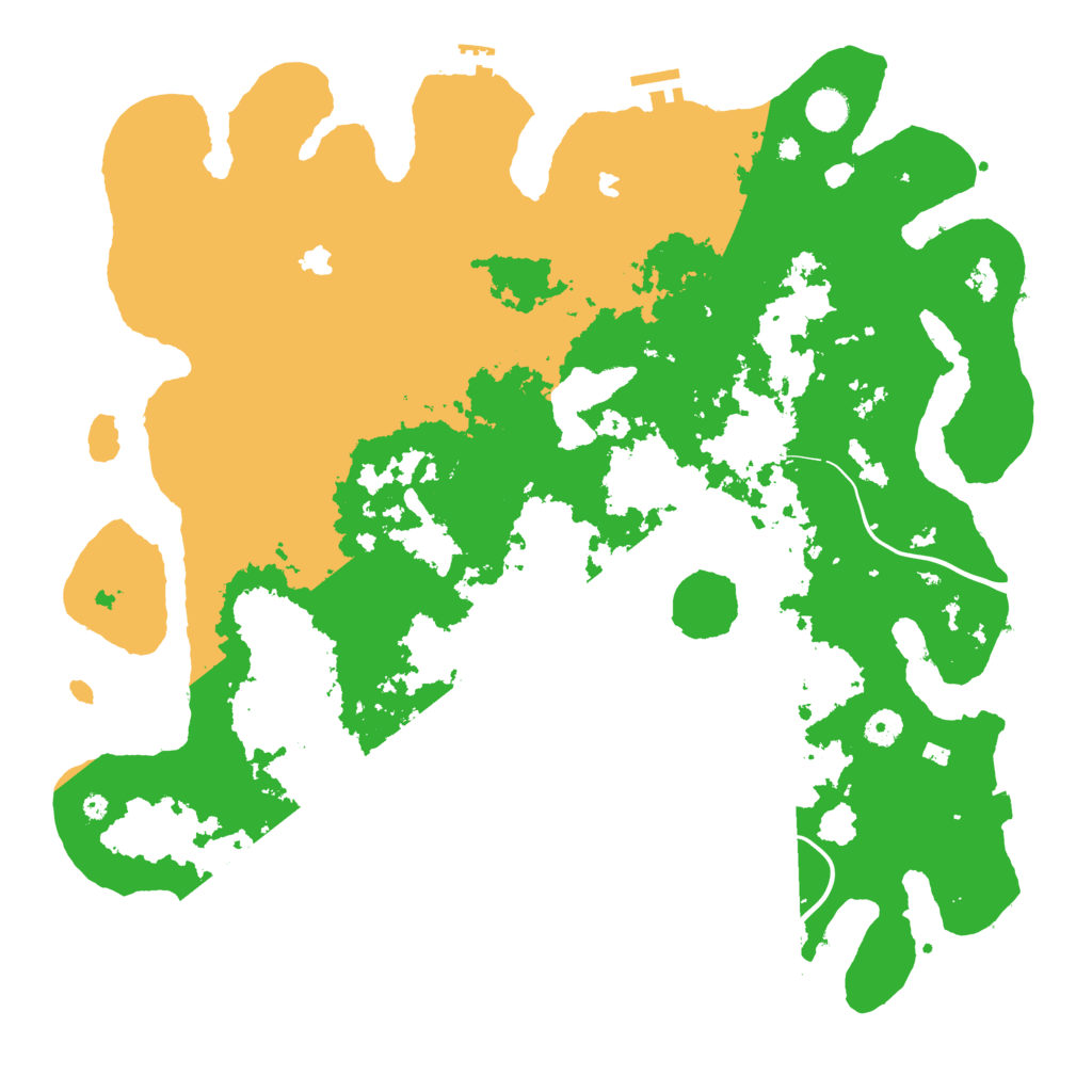 Biome Rust Map: Procedural Map, Size: 4500, Seed: 1921993122