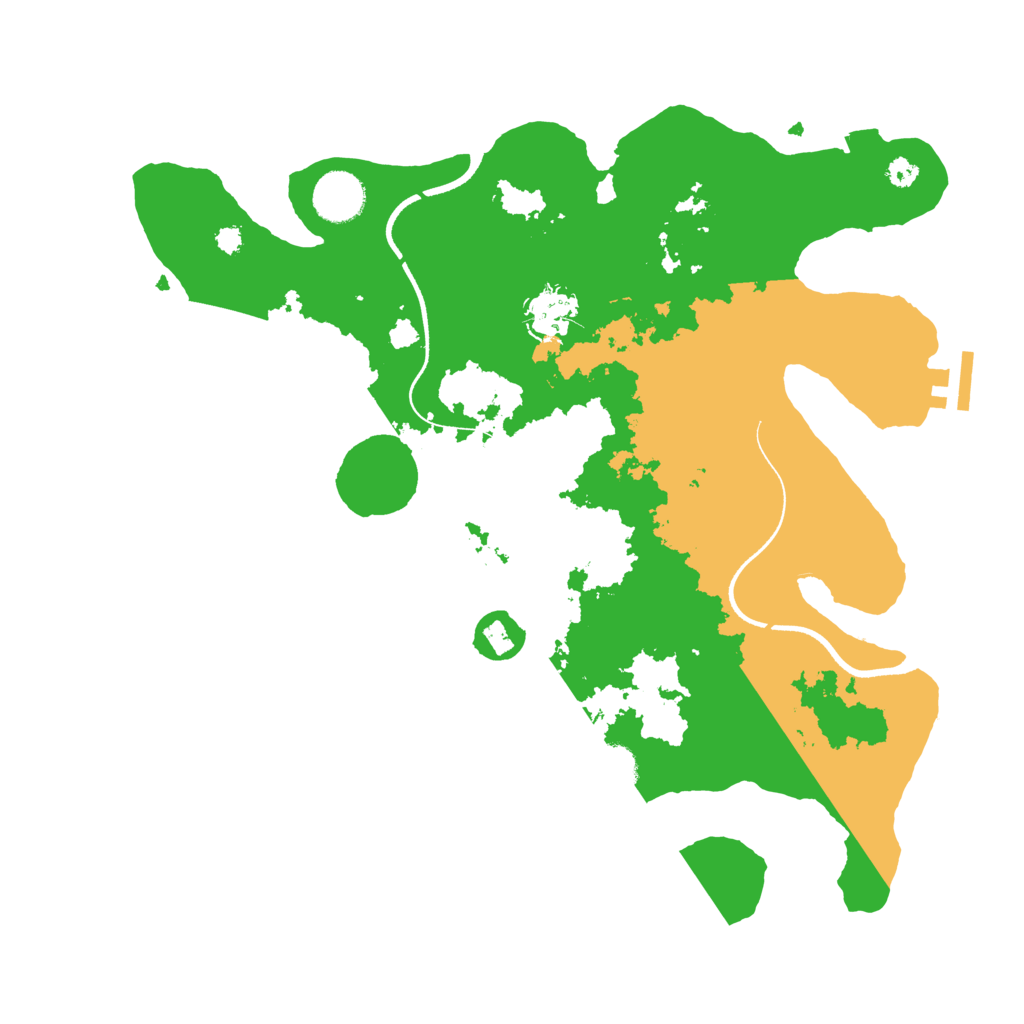 Biome Rust Map: Procedural Map, Size: 3500, Seed: 654231