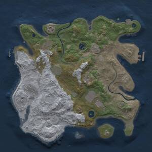 Thumbnail Rust Map: Procedural Map, Size: 3500, Seed: 654231, 13 Monuments