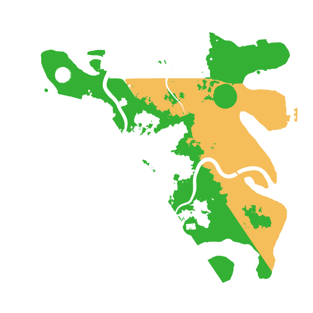 Biome Rust Map: Procedural Map, Size: 3500, Seed: 654231