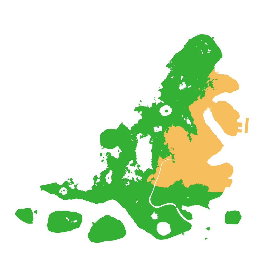 Biome Rust Map: Procedural Map, Size: 3500, Seed: 924589