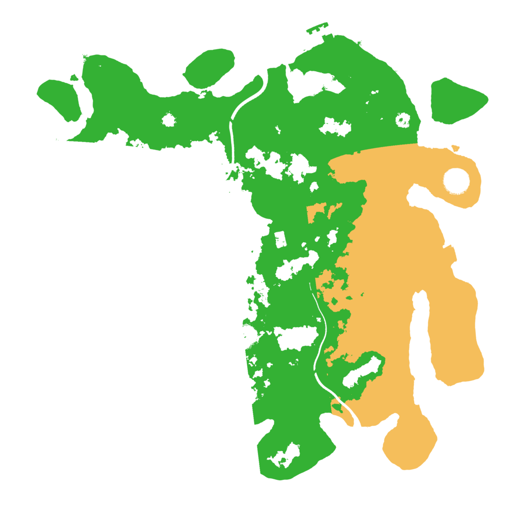 Biome Rust Map: Procedural Map, Size: 3500, Seed: 479294312