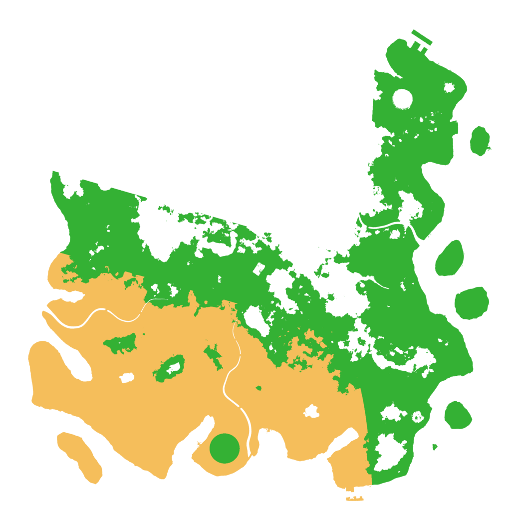 Biome Rust Map: Procedural Map, Size: 4500, Seed: 1558923116