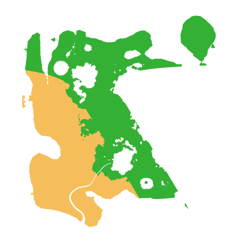 Biome Rust Map: Procedural Map, Size: 3000, Seed: 1195603727