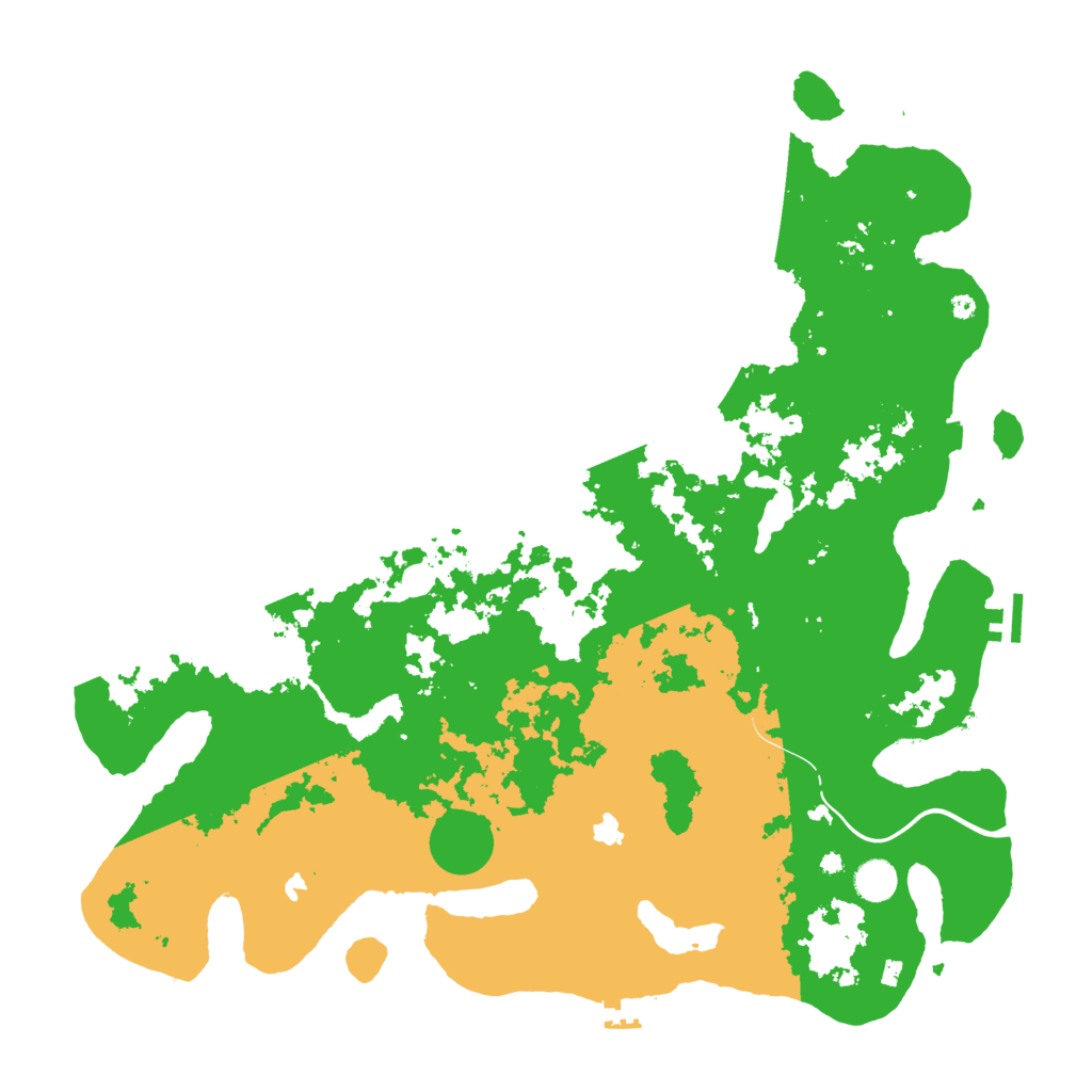 Biome Rust Map: Procedural Map, Size: 4500, Seed: 1041963125
