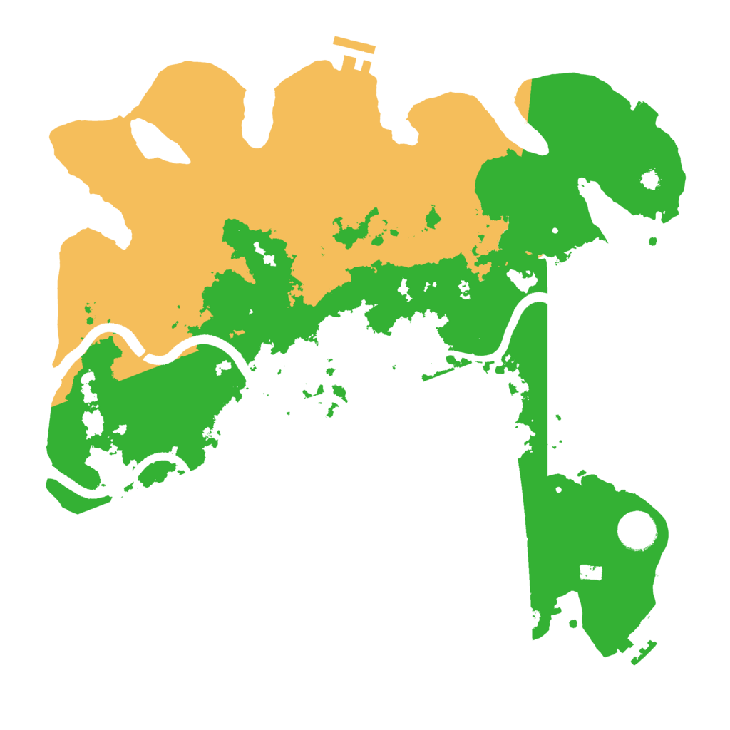 Biome Rust Map: Procedural Map, Size: 3500, Seed: 276206668