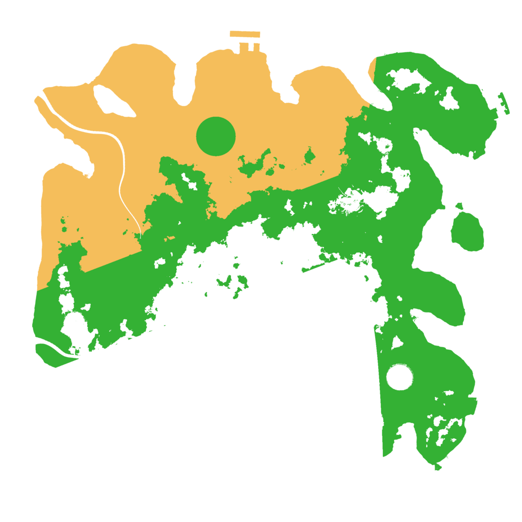 Biome Rust Map: Procedural Map, Size: 3500, Seed: 276206668