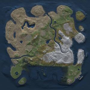 Thumbnail Rust Map: Procedural Map, Size: 4000, Seed: 1423905893, 17 Monuments