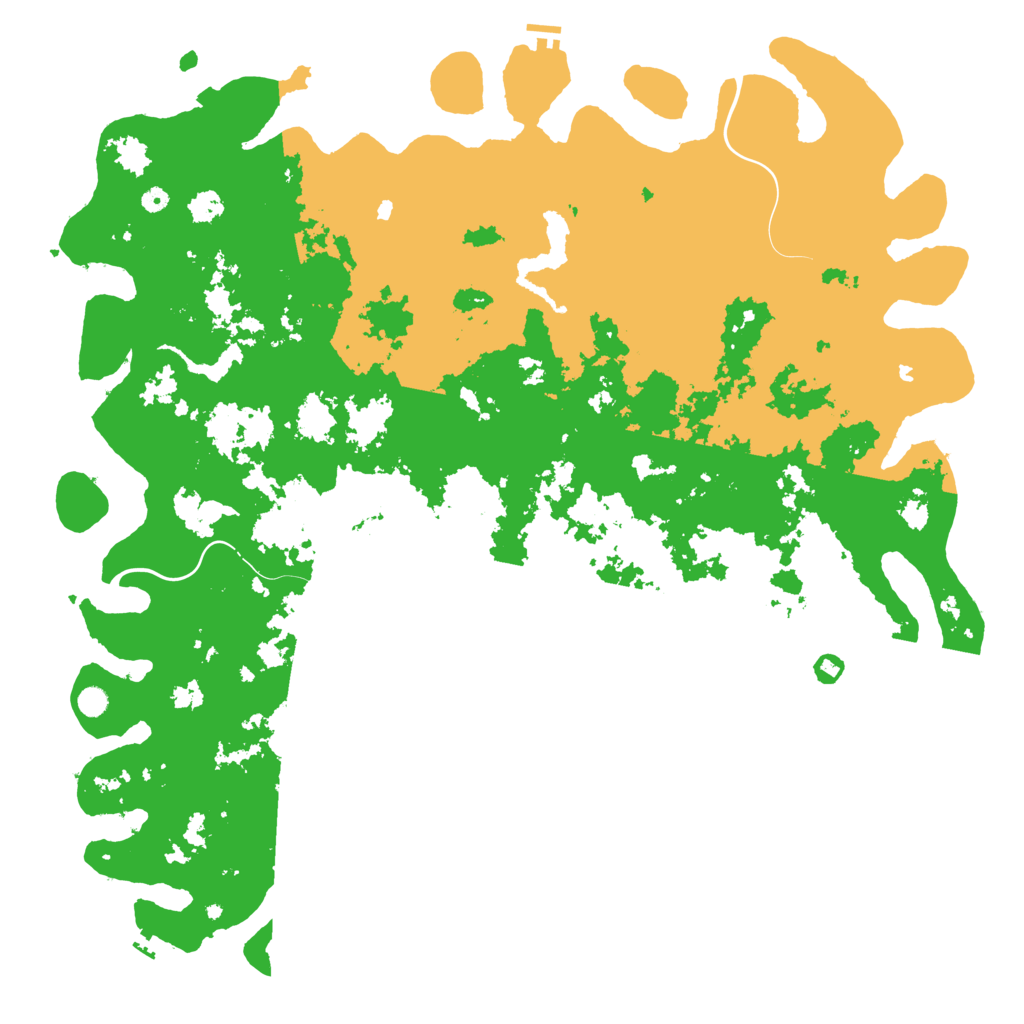 Biome Rust Map: Procedural Map, Size: 6000, Seed: 2082307813