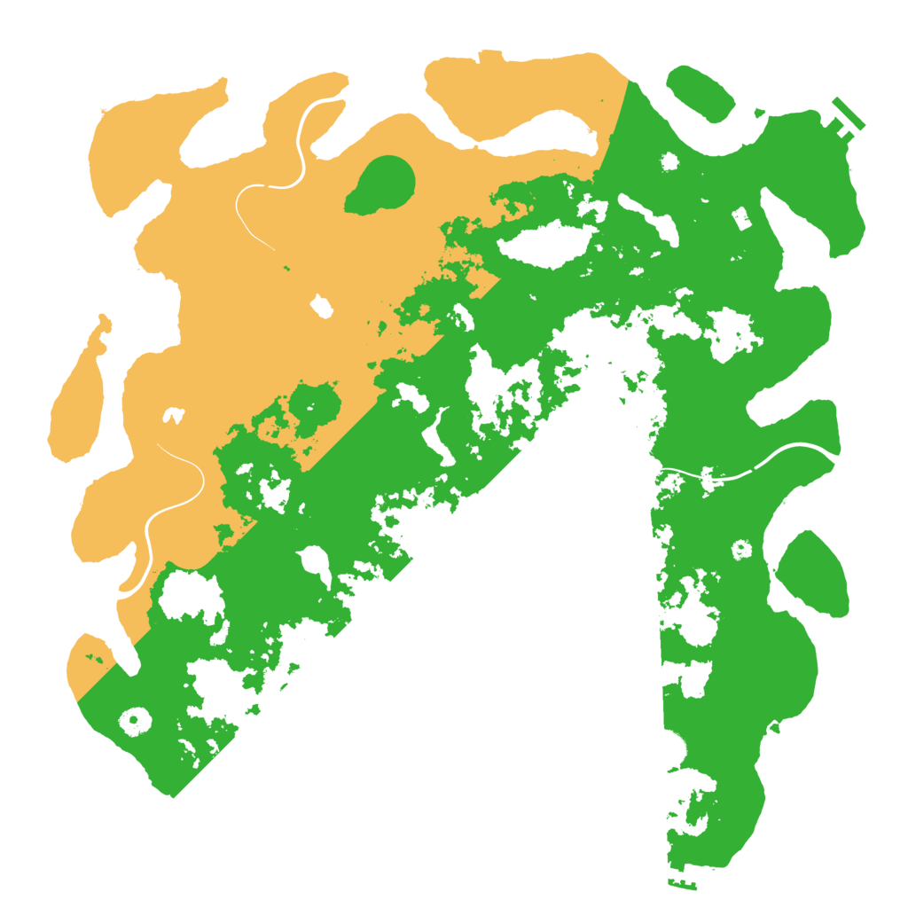 Biome Rust Map: Procedural Map, Size: 4500, Seed: 658772150