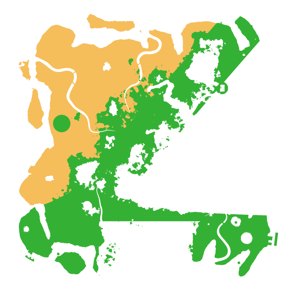 Biome Rust Map: Procedural Map, Size: 4500, Seed: 1176340354