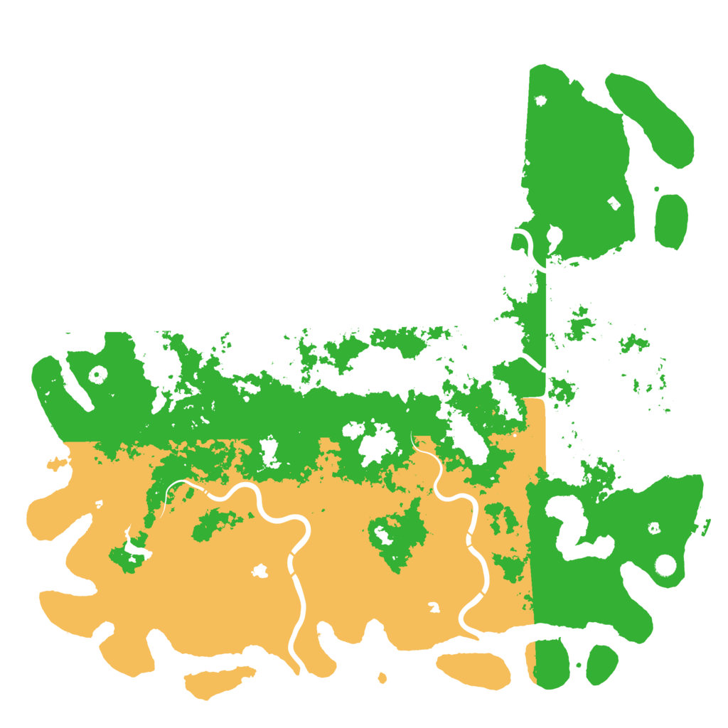 Biome Rust Map: Procedural Map, Size: 6000, Seed: 8007135