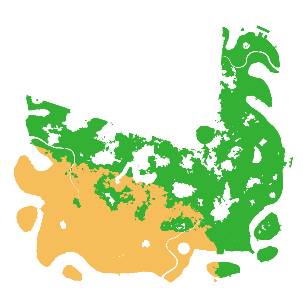 Biome Rust Map: Procedural Map, Size: 4500, Seed: 396784409