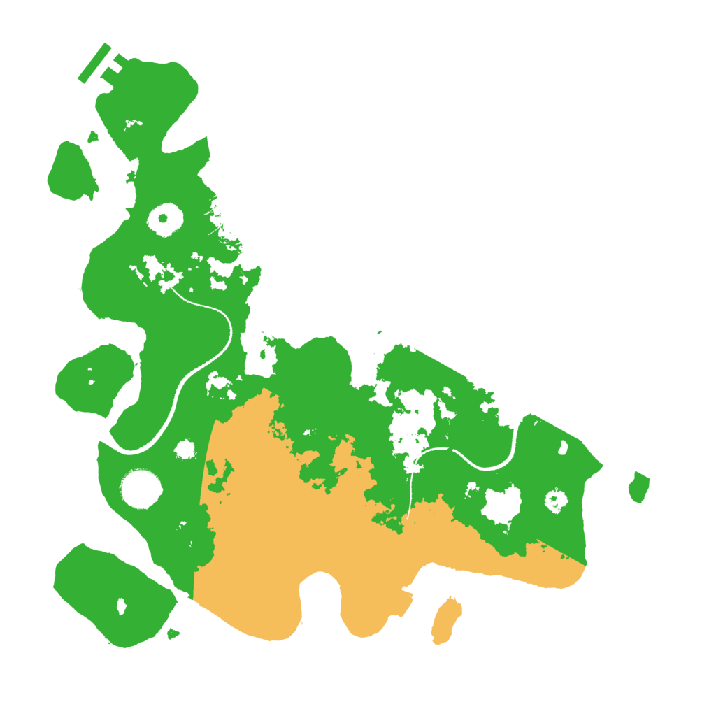 Biome Rust Map: Procedural Map, Size: 3200, Seed: 1847194768